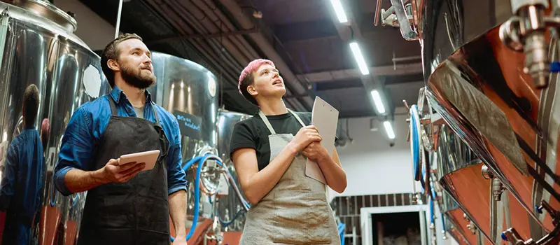 Brewery workers