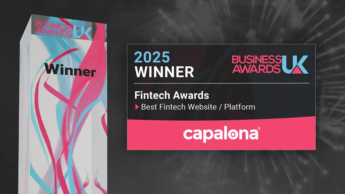 Capalona Wins Best Fintech Website / Platform 2025 at Business Awards UK!